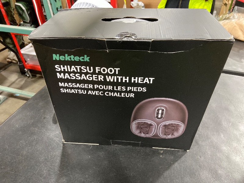 Photo 1 of Nekteck Shiatsu Foot Massager with Heat, FSA Eligible Deep Kneading Therapy Air Compression, HSA Feet Massage Improve Blood Circulation Foot Wellness Soothing Pain Relief, Relax for Home Office Use