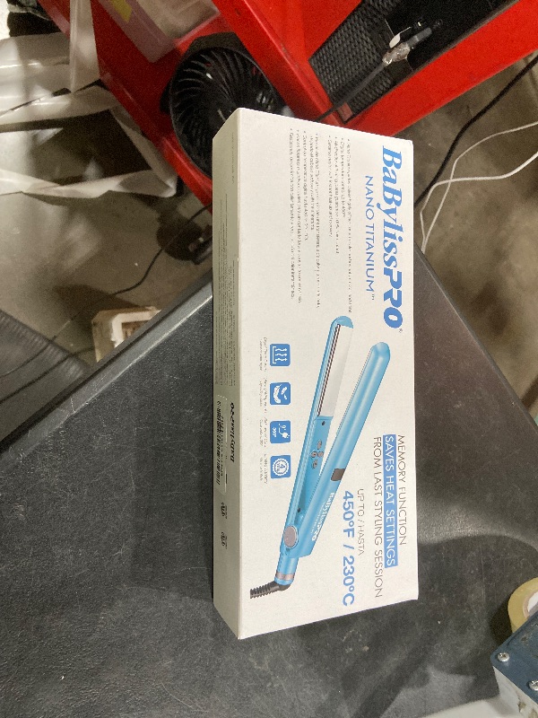 Photo 1 of BaBylissPRO Nano Titanium Flat Iron Hair Straightener, 1" Digital Hair Straightener Iron for Professional Salon Results and All Hair Types