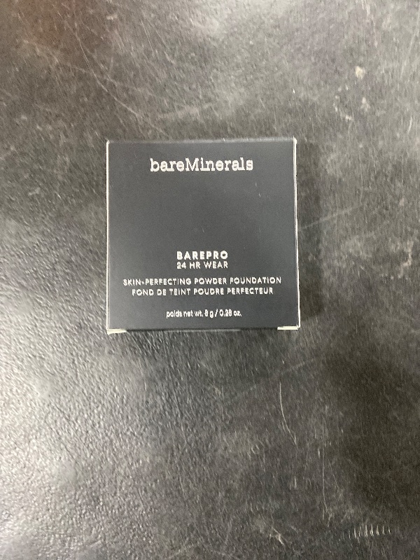 Photo 1 of bareMinerals Barepro 24HR Skin-Perfecting Powder Foundation, Matte Pressed Powder Foundation Full Coverage with Plant-Based Squalene, Oil Control, Vegan - Medium 35 Neutral
