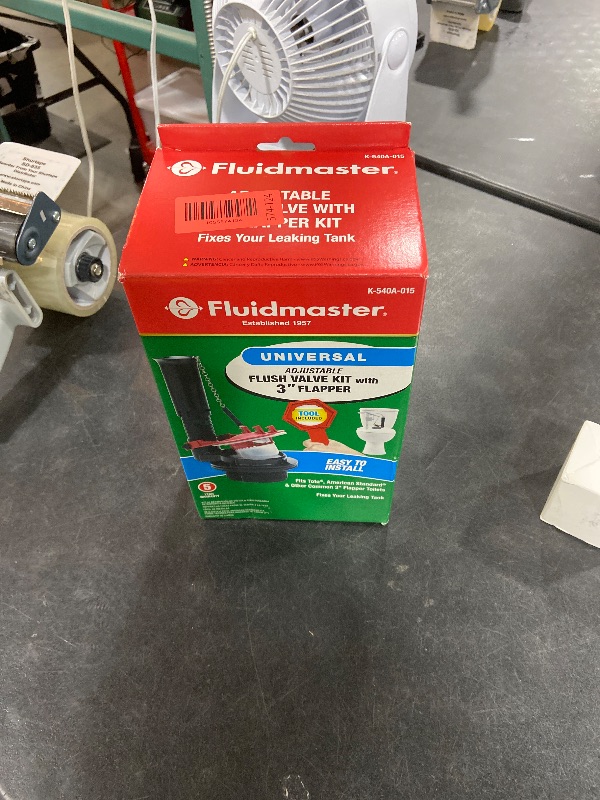 Photo 1 of Fluidmaster K-540A-015 Universal 3-Inch Toilet Flush Valve Repair Kit with Toilet Tool Multicolor