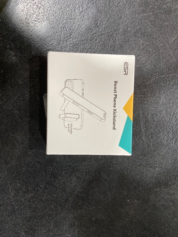Photo 1 of ESR Boost Phone Kickstand, Vertical and Horizontal Stand, Adjustable Angle, Compatible with iPhone Air 17 Pro Max, iPhone 16/15/14/13/12, Samsung Galaxy S25/S24/S23 Series, Google, Black