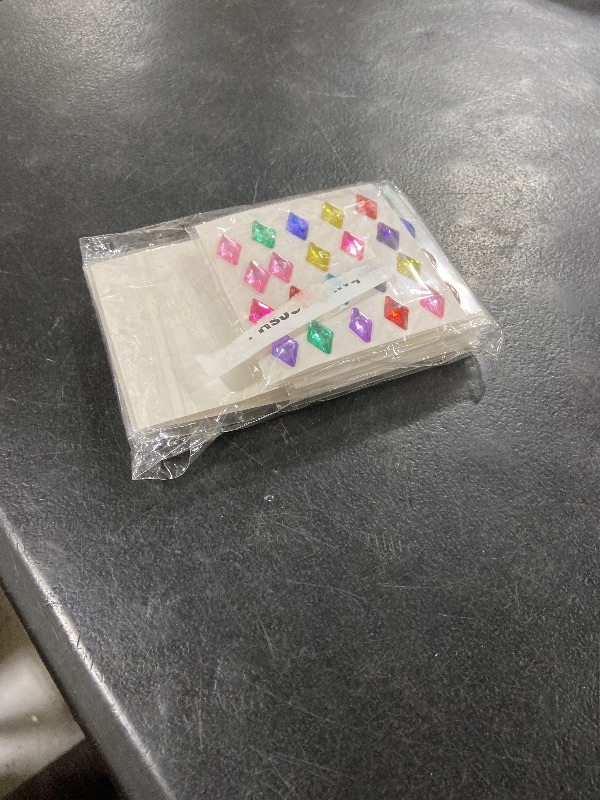 Photo 1 of 10 Sheets Face Gems Jewels for Makeup Self Adhesive Assorted Shapes Rhinestones for Christmas Crafts, Eye Body Gems Nail Art Festival Party Rave Accessories for Women