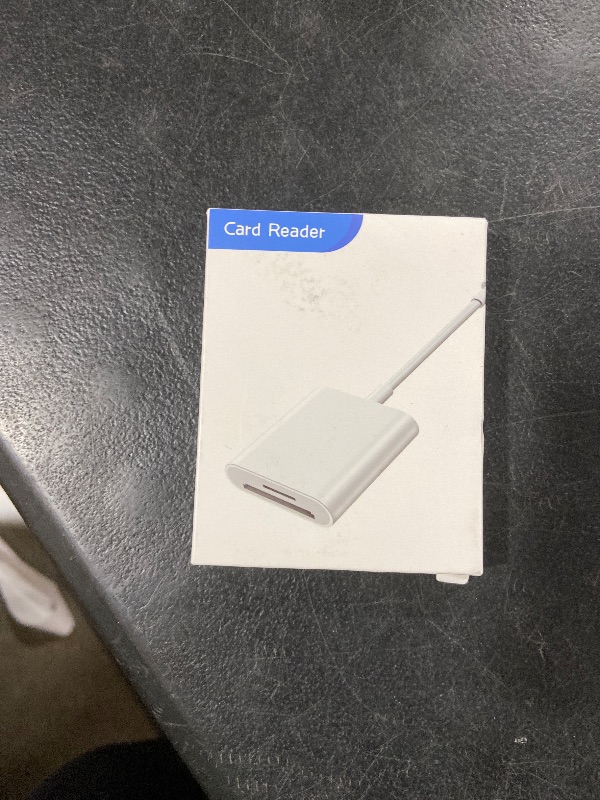 Photo 1 of SD Card Reader for iPhone iPad Camera,Dual Card Slot Memory Card Reader Supports SD and TF Card Trail Camera Viewer SD Card Adapter Portable Micro SD Card Reader No Application Required Plug and Play