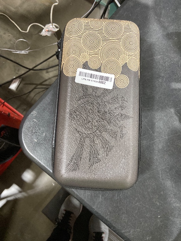 Photo 1 of FUNDIARY Black Carrying Case for Nintendo Switch and Switch OLED with Zelda Design, Shockproof Accessories with Portable Storage Bag - Built-in Stand Fit AC Charger Adapter, Switch Dock/Pro Controller