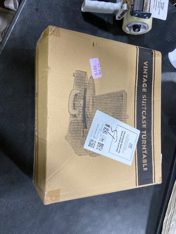 Photo 1 of Vinyl Record Player 3-Speed Bluetooth Suitcase Portable Belt-Driven Record Player with Built-in Speakers RCA Line Out AUX in Headphone Jack Vintage Turntable