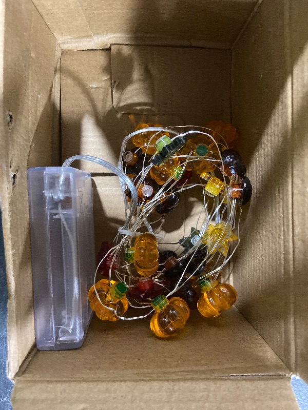 Photo 1 of [Timer] Fall Lights 10Ft 3D Acorn Pumpkin Maple Leaf String Lights, LED Orange Thanksgiving Lights Fall Decorations for Home Indoor Thanksgiving Fall Table Decor