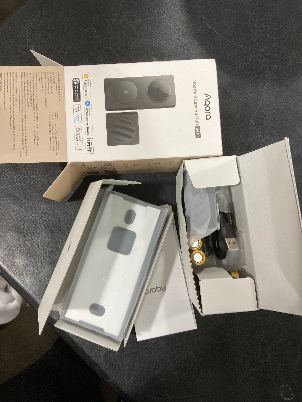 Photo 1 of Aqara Smart Doorbell Camera G410 with Chime, 2K, HomeKit Secure Video, 2-Way Audio, Built-in Matter Hub, Wireless/Wired, Supports Apple Home, Alexa, Google, Home Assistant, 2.4G/5GHz Wi-Fi, Black