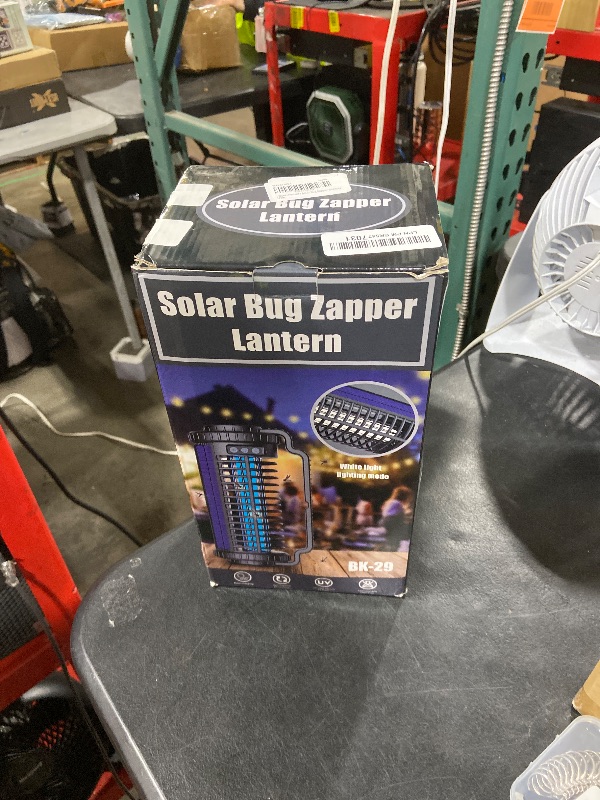 Photo 1 of Solar Bug Zapper Indoor Outdoor, 4200V Portable Electric Mosquito Zappers Waterproof, Rechargeable Cordless Insect Fly Zapper with 4000mAh Battery, LED Light for Home, Patio, Backyard, Camping