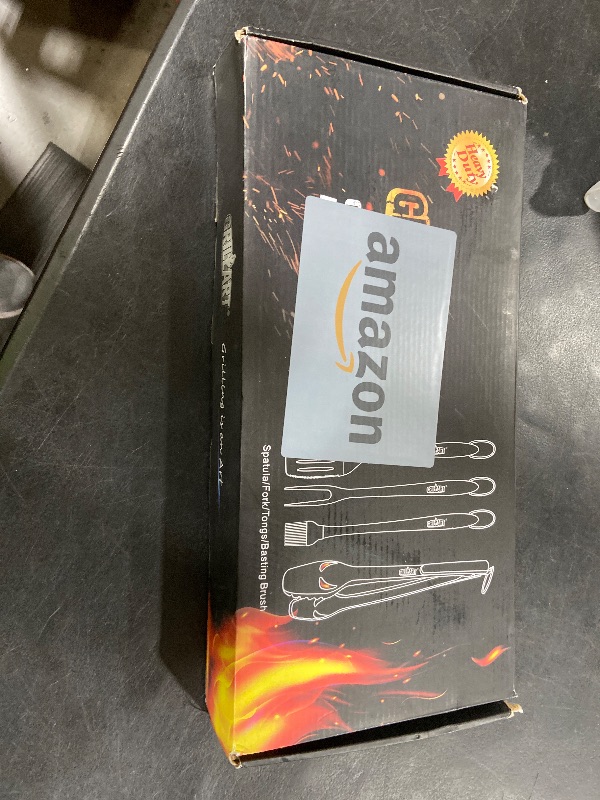 Photo 1 of GRILLART BBQ Tools Grill Tools Set -18Inch Grilling Tools BBQ Set - Grill Accessories w/BBQ Tongs, Spatula, Fork, Brush- Stainless Grill Kit Grilling Set - Gift Ideas BBQ Accessories Gifts for Men Dad