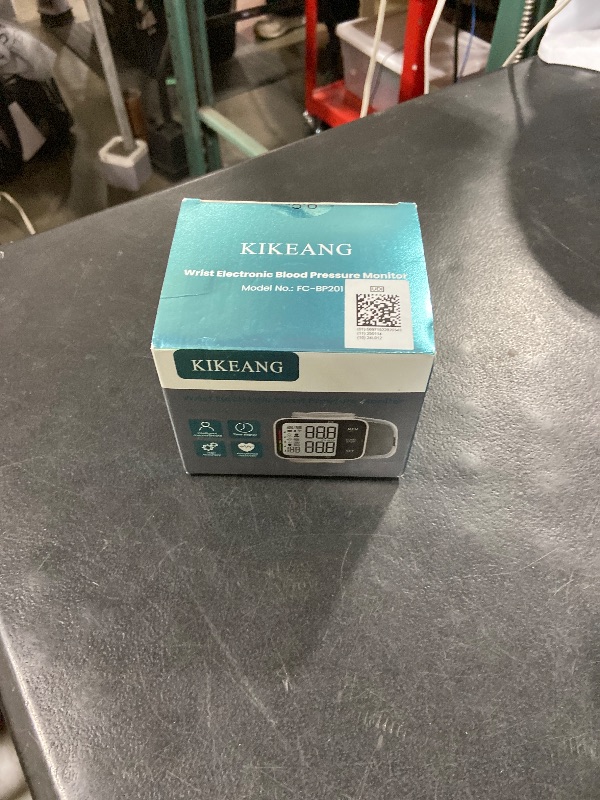 Photo 1 of KIKEANG Blood Pressure Cuff Wrist, Universal Bp Cuff(5.3-8.4in) Large LCD Display 2 Users Total 240 Memories, 2 AAA Batteries & Carrying Case Included