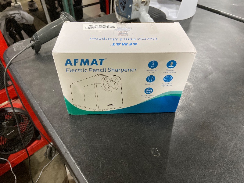 Photo 1 of AFMAT PSX1 Heavy Duty Electric Pencil Sharpener, 6 Holes, Auto Stop Pencil Sharpeners for 6-11mm Pencils, Classroom Electric Sharpener for Artists, 7000 Sharpenings, Save Pencils, Green