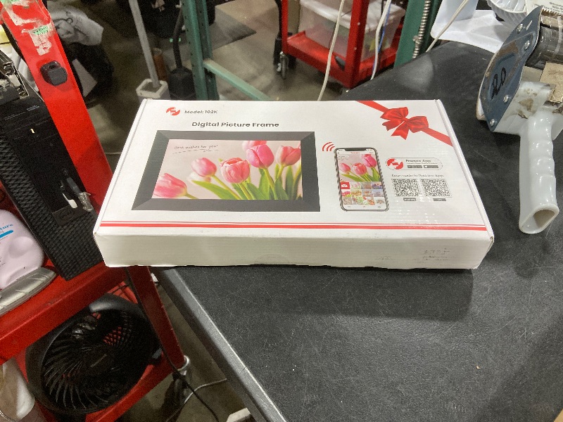 Photo 1 of BIGASUO Digital Picture Frame, 10.1" Frameo Digital Frame WiFi with 32GB Memory, 1280x800 IPS Touch Screen, Send Photos/Videos from Your Phone Anywhere, Photo Gifts for Parents and Grandparents