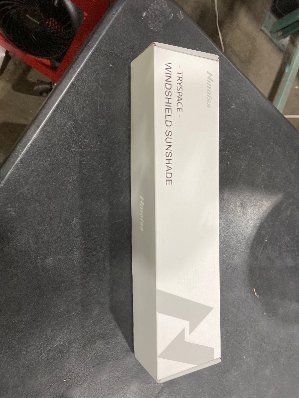 Photo 1 of [2025 Upgrade] Nmoiss Windshield Sun Shade Umbrella - [Vinyl Coating Heat Shield] Protect Car from Sun Rays & Heat Damage Keep Cool and Protect Interior, Spring Structure Edge Medium 56" L x 31" W