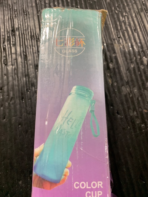 Photo 1 of SGC HOME Green Glass Water Bottle - 400ml Reusable Gym, Hiking, Travel, Office - Modern Design, Leak Proof, BPA Free