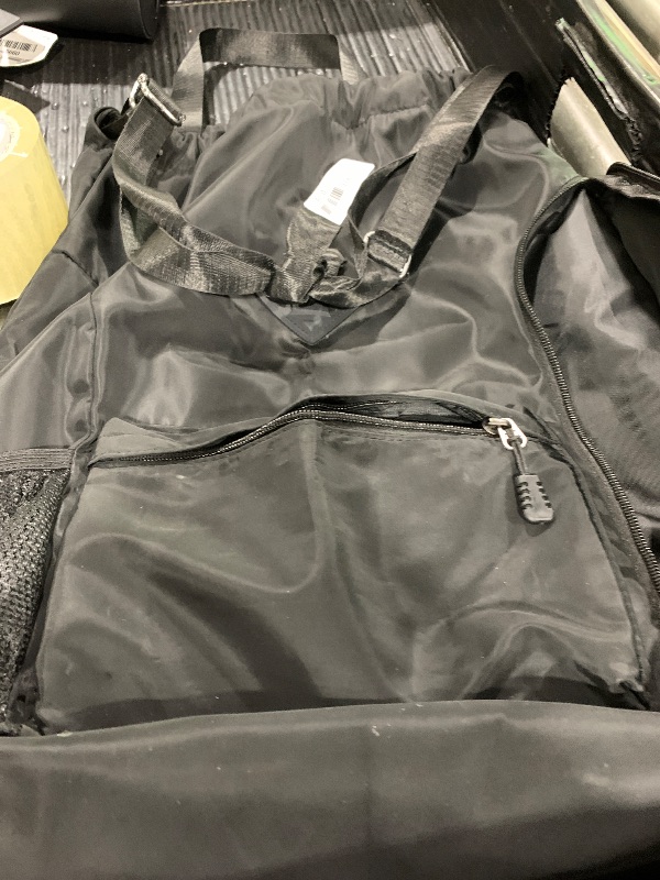 Photo 1 of BAVELOE Drawstring Backpack with Wet Pocket Gym Backpack Water-Resistant Cinch String Bag Beach Swim for Women Men?Pure Black?