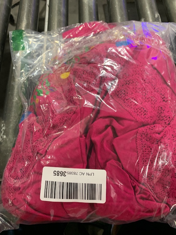 Photo 1 of IBTOM CASTLE Mexican Fiesta Dress for Women: Traditional Off-Shoulder Floral Print Maxi Dress with Belt - Hot Pink, Size S