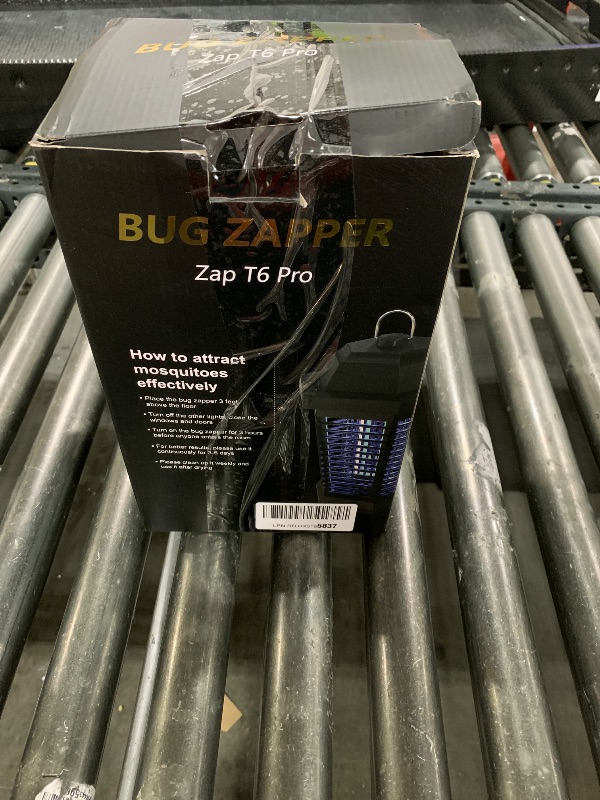 Photo 1 of GOOTOP Bug Zapper Outdoor, Mosquito Zapper, 3 Prong Plug in Electric Fly Zapper, Mosquito Killer, Fly Traps, Flying Insects Zapper Indoor Outdoor 90-130V, 4200V, ABS Plastic Outer (Black)