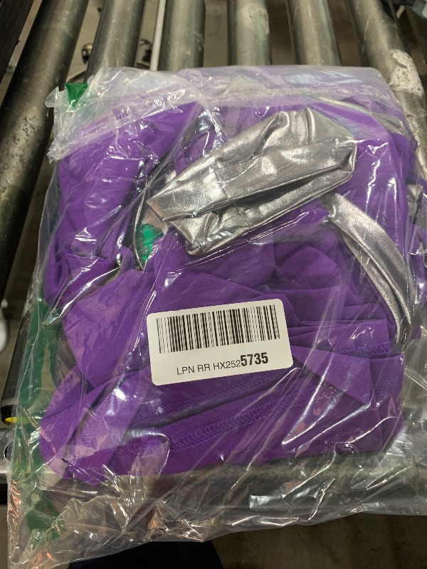 Photo 1 of C-ZOFEK US Size Purple Dress Cosplay Costume Halloween Outfit with Stockings (3X-Large)