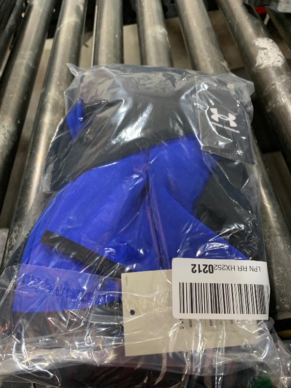 Photo 1 of Under Armour Boys Hooded Sim Softshell Jacket, Wind & Water Resistant with UA Storm Technology, Zip-Up Closure, Team Royal Raglan