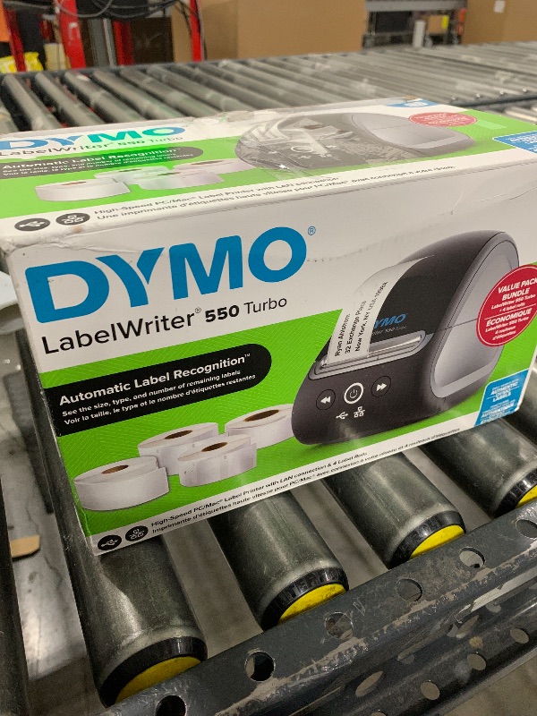 Photo 1 of DYMO LabelWriter 550 Turbo Label Printer Bundle Label Maker with Direct Thermal Printing Automatic Includes Address Labels Multipurpose Labels Durable Multipurpose