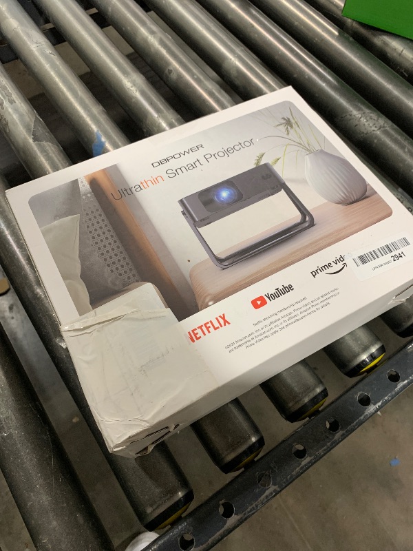 Photo 1 of [Ultra-Slim 1.97"| Netflix Licensed | AI Auto Focus | 360° Stand] Smart Mini Projector with WiFi 6 & Bluetooth, Built-in Netflix/YouTube/Disney+/Hulu, DBPOWER N5 Movie Projector for Bedroom (Black)