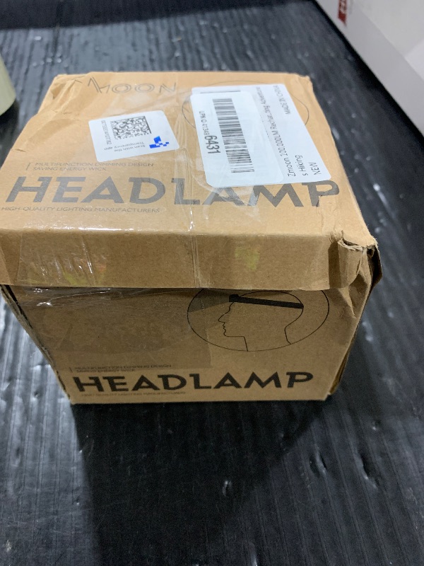 Photo 1 of Zmoon High Lumen Rechargeable LED Headlamp 40H Long Battery Life, Super Bright Sensor Head Lamp with 3 Lighting Modes | Zoomable | Power Display | IP67 Waterproof for Camping Hunting Adventures Hiking