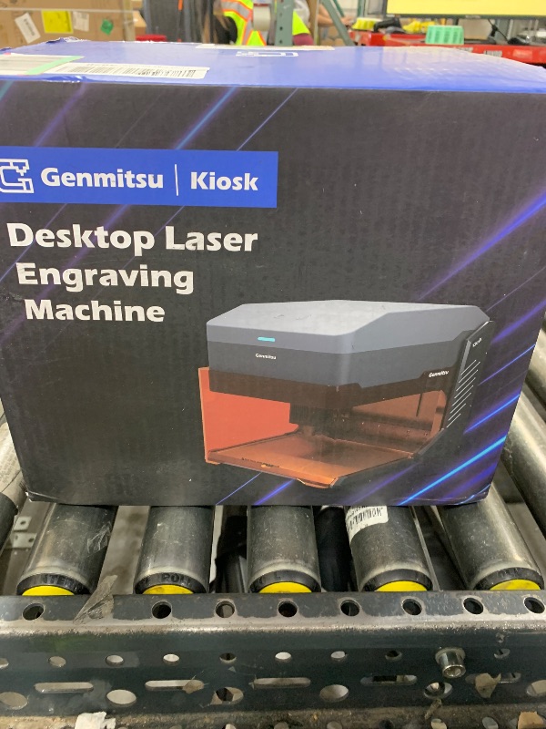 Photo 1 of Genmitsu Kiosk 10W Laser Engraver, Light Weight & Portable Laser Engraver Machine, Home Laser Cutter with Acrylic Enclosure for DIY Wood/Leather/Metal, 3.9 x 3.9inch Engraving Area, Laser Safety Class 1