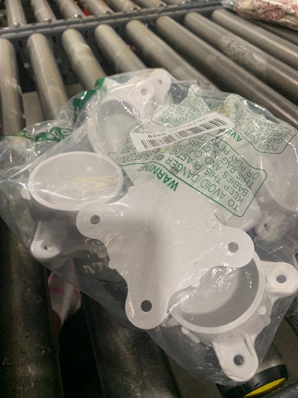 Photo 1 of 12 Packs 2" PVC Flange, Table Screw Caps PVC Pipe Fittings for DIY Rod Holder Projects, Making Storage Shelves, Support Feet