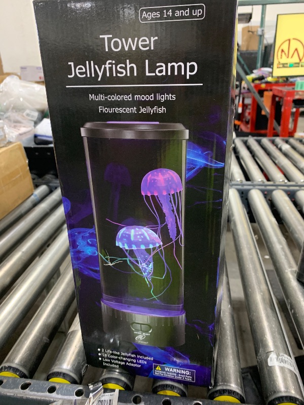 Photo 1 of Lightahead Large Round LED Jellyfish Lamp – 18 LEDs with Vibrant Color-Changing Effects – The Ultimate Sensory Fake Aquarium for Decoration, Autism, ADHD, Stress & Anxiety Relief – Ideal Gift (Large)