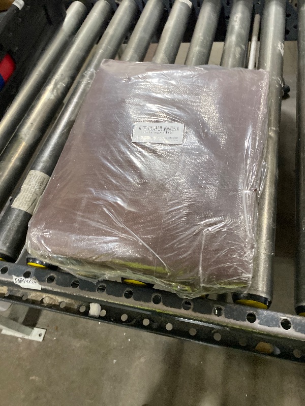 Photo 1 of RAINDEWAY 4x10 Feet Super Heavy Duty 18 Mil Brown Poly Tarp Cover, UV Resistant, Weatherproof, Multipurpose Waterproof Poly Tarp with Grommets and Reinforced Edges