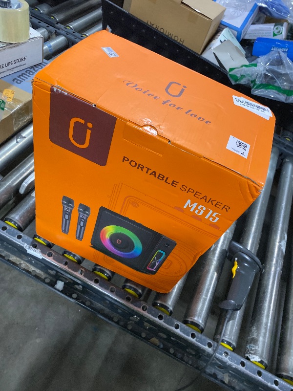 Photo 1 of Karaoke Machine, Portable Bluetooth 5.3 Speaker with 2 Wireless Microphones for Adults, PA System with Pitch Correction & Echo Adjustment, Supports TWS/TF Card/USB/AUX/Live for Home Party
