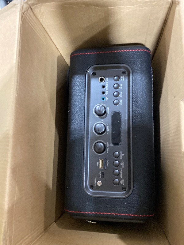Photo 1 of Karaoke Machine, Portable Bluetooth 5.3 Speaker with 2 Wireless Microphones for Adults, PA System with Pitch Correction & Echo Adjustment, Supports TWS/TF Card/USB/AUX/Live for Home Party
