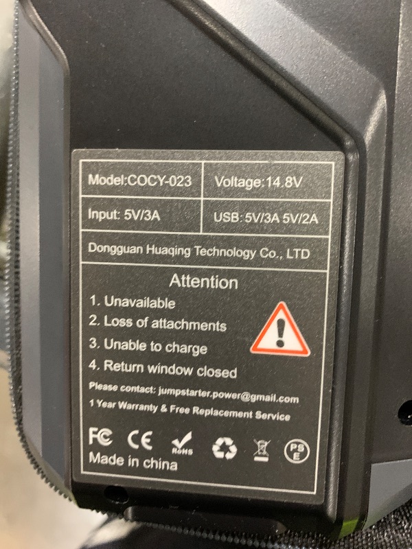Photo 1 of E-Ant COCY-023 Car Jump Starter black 