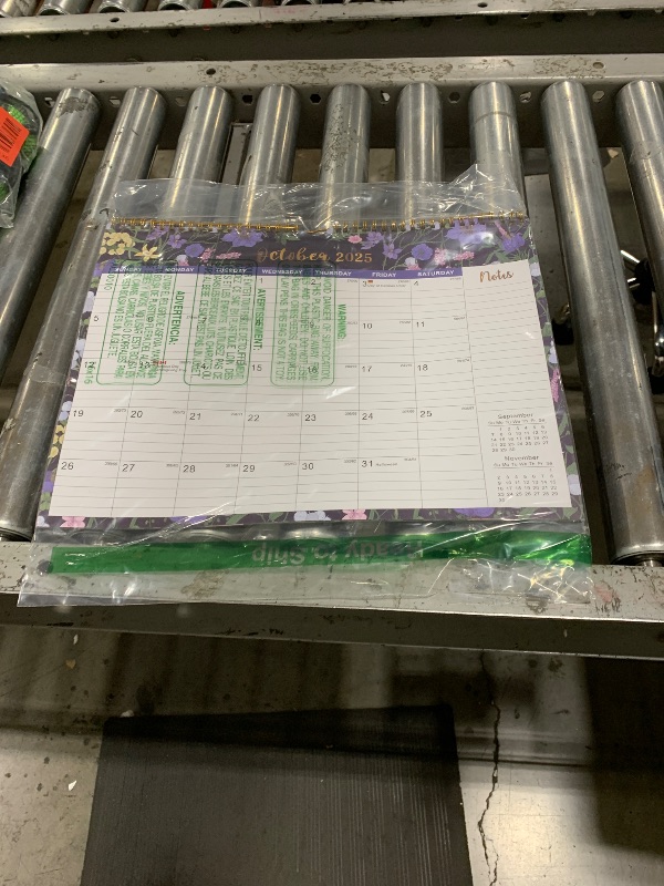 Photo 1 of Calendar 2025-2026, 21-Month Calendar from October 2025 to June 2027, 11.5" x 14.7", Spiral Binding Hanging Monthly Wall Calendar, Perfect for Home or Office,Midnight Garden
