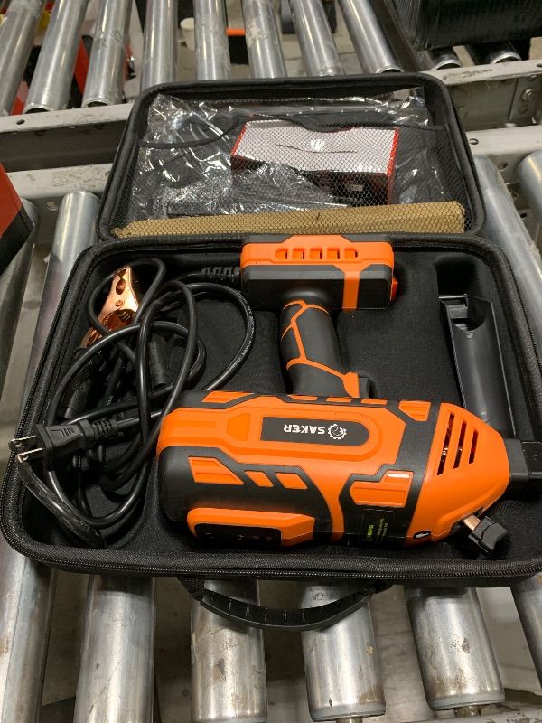 Photo 1 of Saker Portable Welding Machine,Welding Machine 110V with IGBT Inverter 5 Variable Current Adjustment, Portable Electric Welder Machine,Fits for 3/32" Wire Rods (Orange)