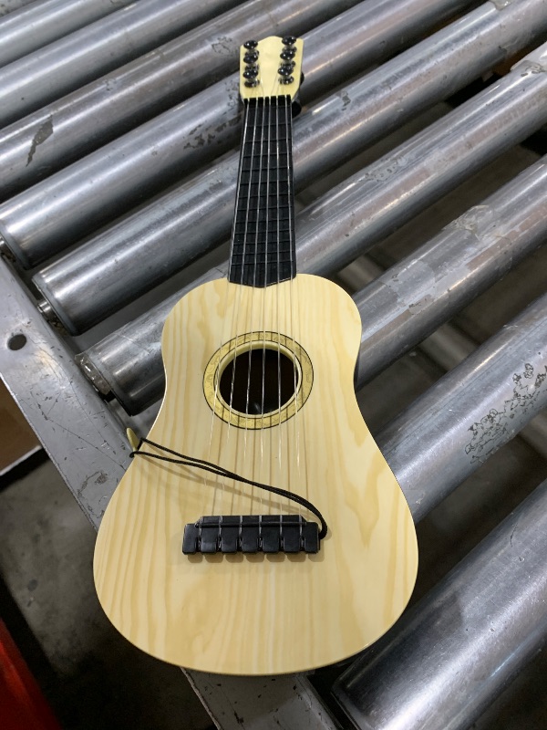 Photo 1 of Kids Toy Guitar 6 String,17 inch Guitar Baby Kids Cute Guitar Rhyme Developmental Musical Instrument Educational Toy for Toddlers