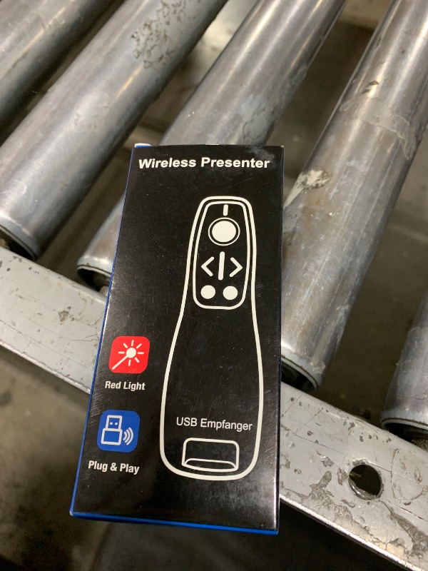 Photo 1 of Presentation Clicker Wireless Presenter Remote for PowerPoint, Powerpoint Clicker with Volume Control PowerPoint Slide Advancer for Mac, Computer, Laptop-E600