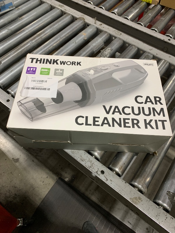 Photo 1 of THINKWORK Car Cleaning Kit, Car Detailing Kit Interior Cleaner with High Power Handheld Vacuum, 10Pcs Detailing Brush and Storage Bag, Gray Auto Interior Cleaning Kit for Men