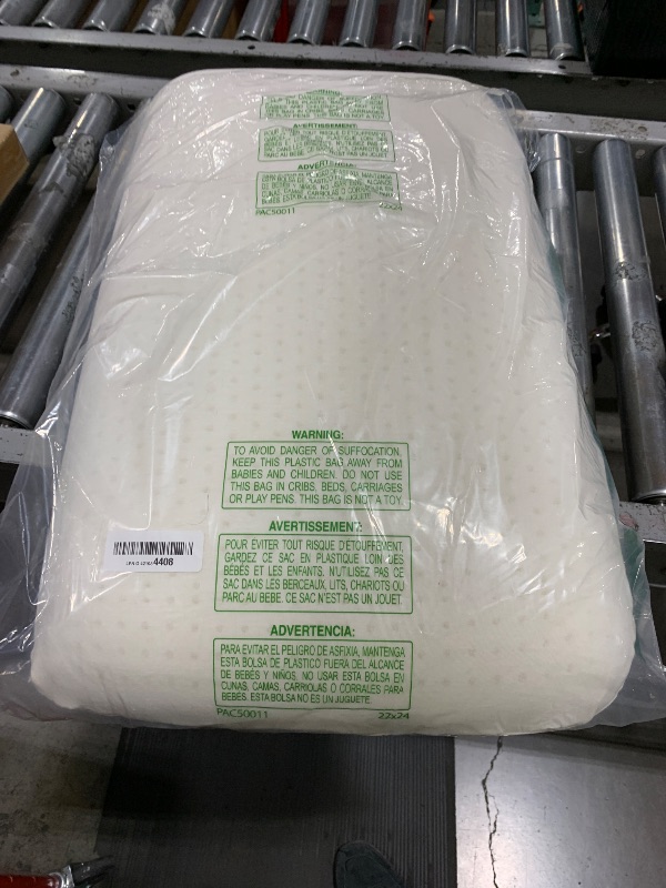 Photo 1 of 100% Talalay Latex Pillow Bed Pillow for Sleeping, Extra Soft Natural Latex Sleeping Pillow for Back, Stomach or Side Sleepers, Removable Breathable Cotton Cover - High Elasticity (Queen)