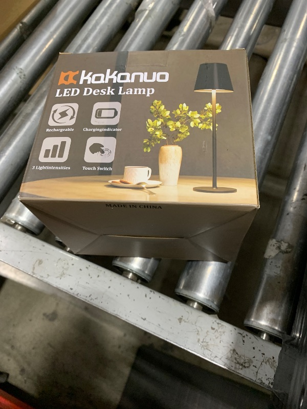 Photo 1 of Kakanuo Cordless Table Lamp, Battery Operated Lamp, Portable LED Wireless Rechargeable Lamp, 3 Color Stepless Small Table Lamp for Restaurant, Bar, Party, Camping and Bedroom - Gold