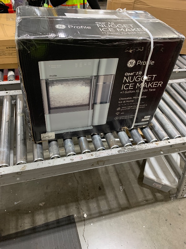 Photo 1 of GE Profile Opal 2.0 XL with 1 Gallon Tank, Chewable Crunchable Countertop Nugget Ice Maker, Scoop Included, 38 lbs in 24 Hours, Pellet Ice Machine with WiFi & Smart Connected, Moonstone Blue