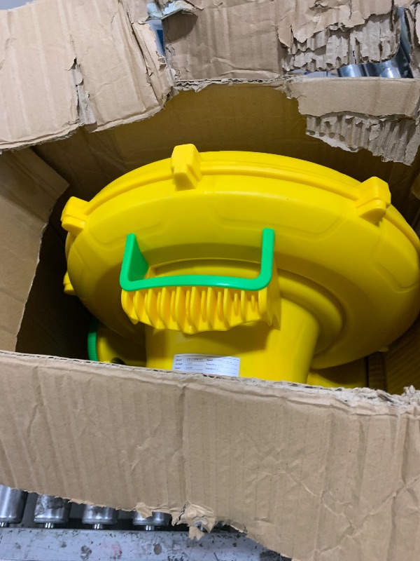 Photo 1 of Bounce House Blower, 370W/0.5HP Commercial Air Blower with Double-Sided Fan Blade Design, Strong Wind and Great Heat Dissipation Properties for Bouncy Castle, Jump Slides, Arch, Inflatables