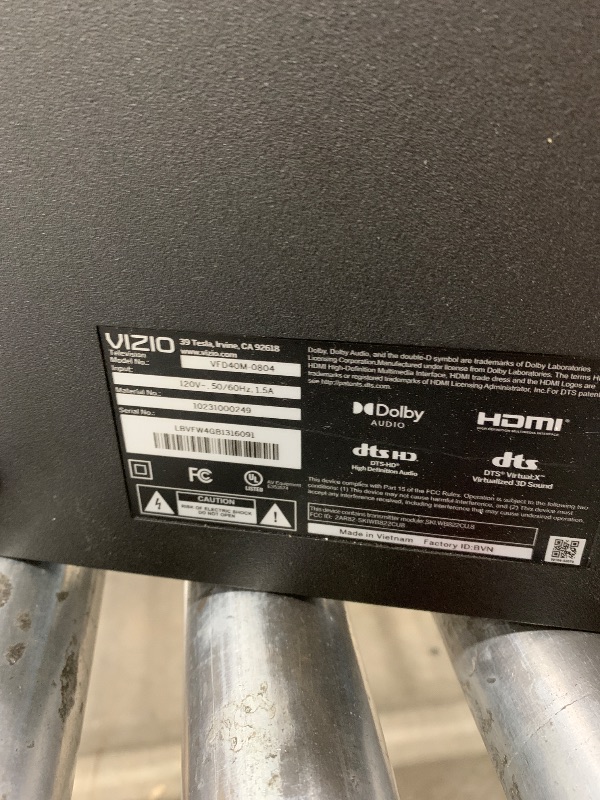 Photo 1 of VIZIO 40-inch Full HD 1080p Smart TV with DTS Virtual: X, Alexa Compatibility, Google Cast Built-in, Bluetooth Headphone Capable, (VFD40M-08 New)