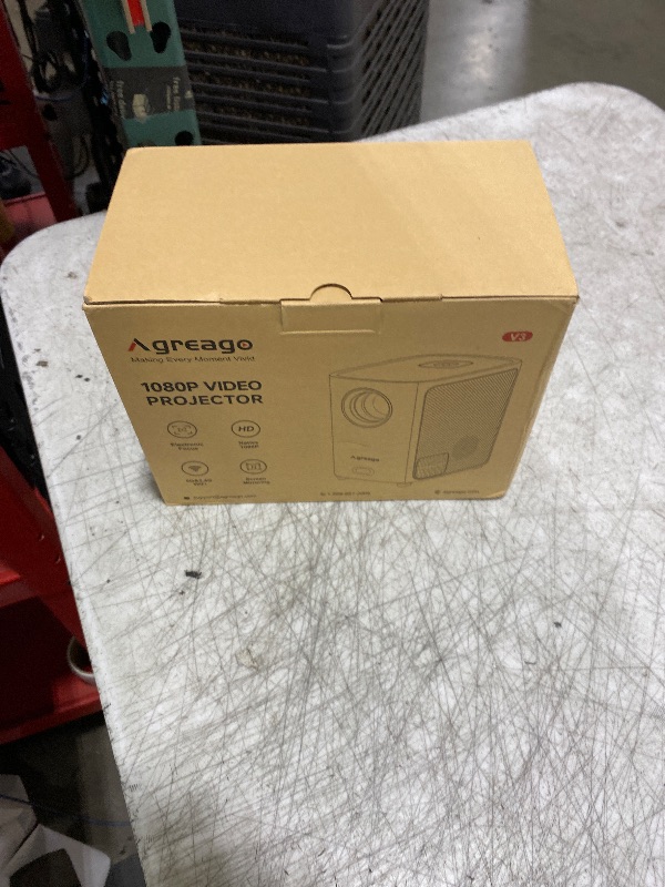 Photo 1 of [Electric Focus]Projector with WiFi and Bluetooth, Native 1080P 15,000 Lumens 4K Supported, Agreago Outdoor Movie Projector for Home Theater UP to 300", for iOS/Android/Laptop/TV Stick/HDMI/USB