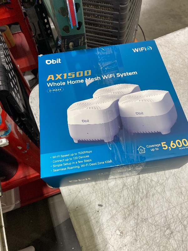 Photo 1 of DBIT AX1500 WiFi 6 Mesh Wi-Fi System | 5,600 Sq Ft Coverage & 120 Devices | Dual-Band, Seamless Roaming, Parental Controls | Replaces Wireless Router and Extender | 4 Gigabit Ports Per Unit (3-Pack)