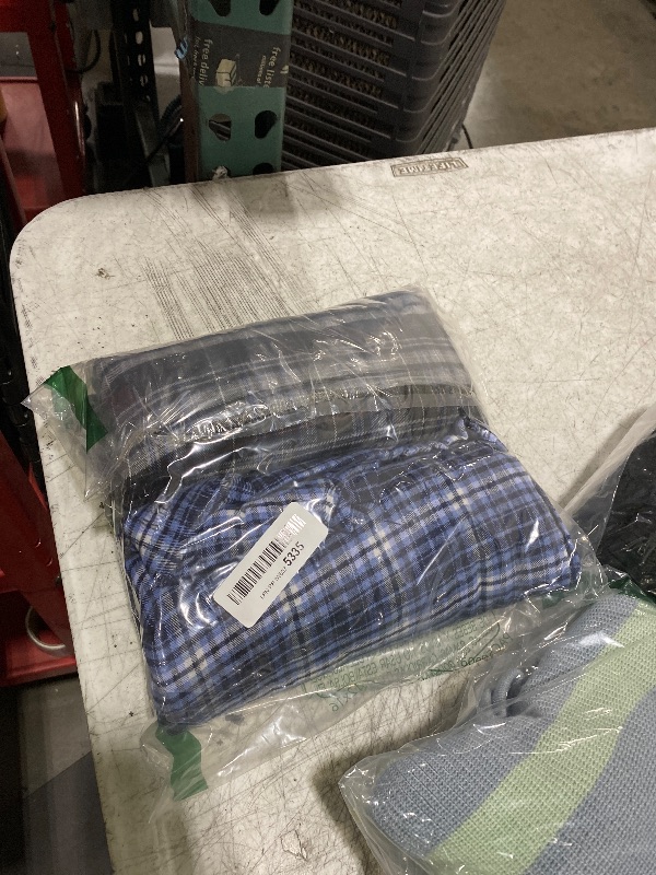 Photo 1 of Real Essentials 3 Pack: Men's Flannel & Cotton Pajama Pants - Lounge Sleep PJ Plaid Bottoms w/PocketsSet 1, 5X