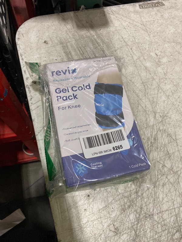 Photo 1 of REVIX Ice Pack for Knee Pain Relief, Reusable Gel Ice Wrap for Leg Injuries, Swelling, Knee Replacement Surgery, Cold Compress Therapy for Arthritis, Meniscus Tear and ACL Blue