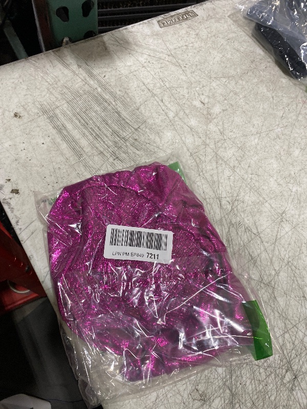 Photo 1 of American Trends Girls Metallic Skirt Girls Sequin Sparkly Skirts 2-Layer Ruffle Skirts with Sunglasses Cheerleaders Skirt Hot Pink 8-9 Years