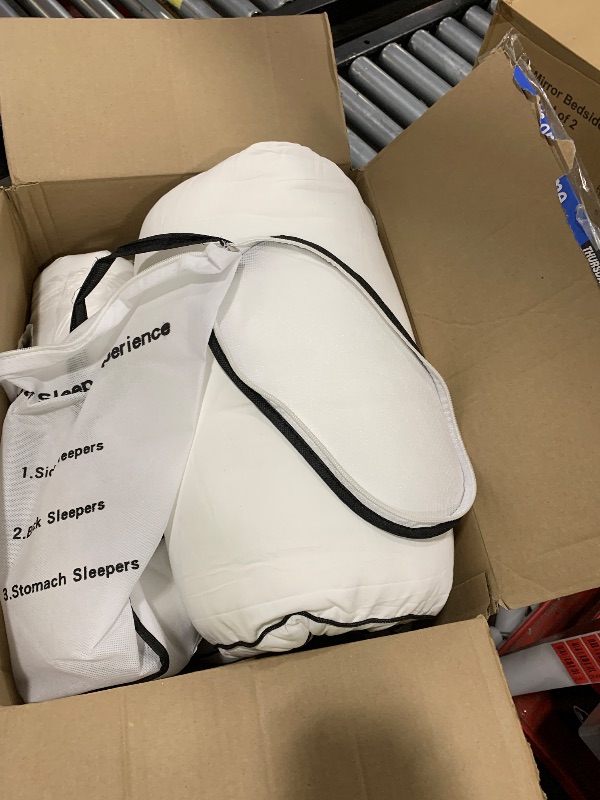Photo 1 of Premium Pillows Queen Size Set of 2, Fluffy and Supportive 7D Down Alternative Bed Pillows, Luxury Soft Hotel Quality Gusseted Pillow for Side Back Stomach Sleepers, Relief Neck Head and Shoulder Pain