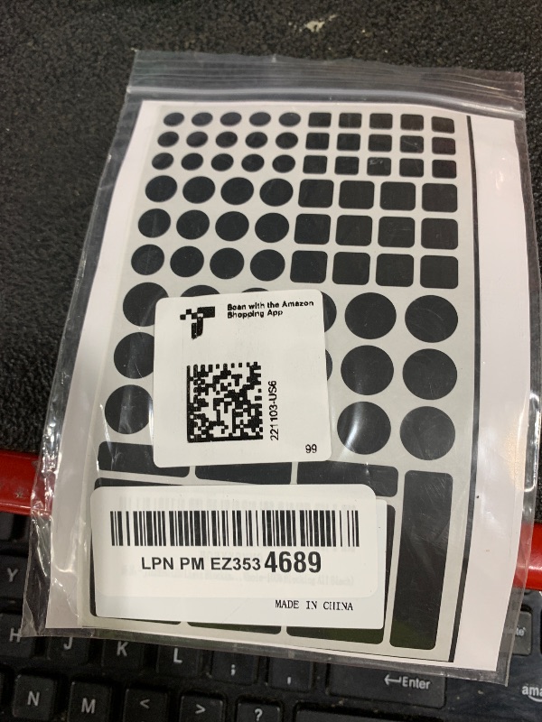 Photo 1 of JIEHENG Light Blocking Stickers,Blackout Sticker for Electronic,2 Sheets Cover White and Black, LED Covers,100% Blocking(Cut and Whole-100% Blocking All Black)